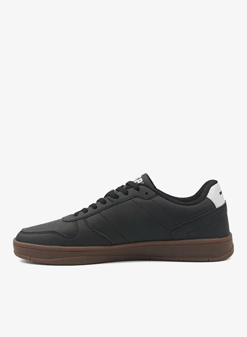 U.S. Polo Assn. black USPA Men's Black Casual Sneakers – Premium Lace-Up Lifestyle Shoes | Comfortable Everyday Walking Sneakers | Lightweight Fashion Shoes for Men | Best Price UAE