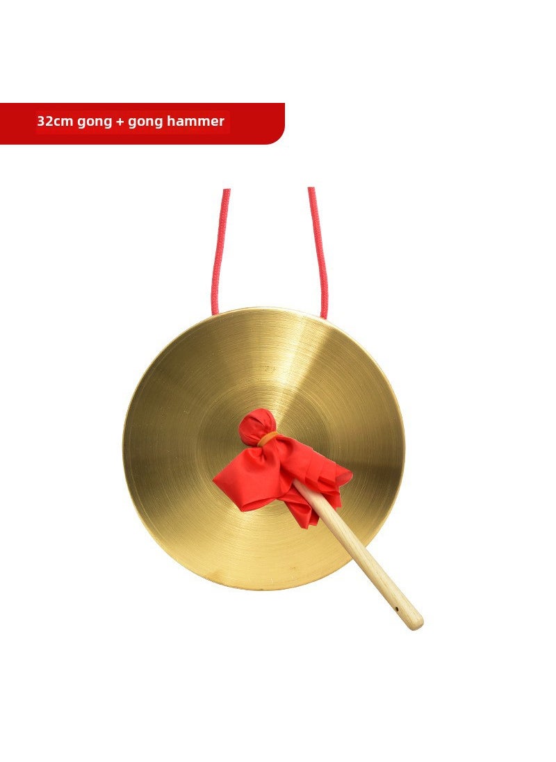 Generic Kyuan Era Copper Gong 32cm Pure Tone Set 32CM thick copper gong + Gong Rod 