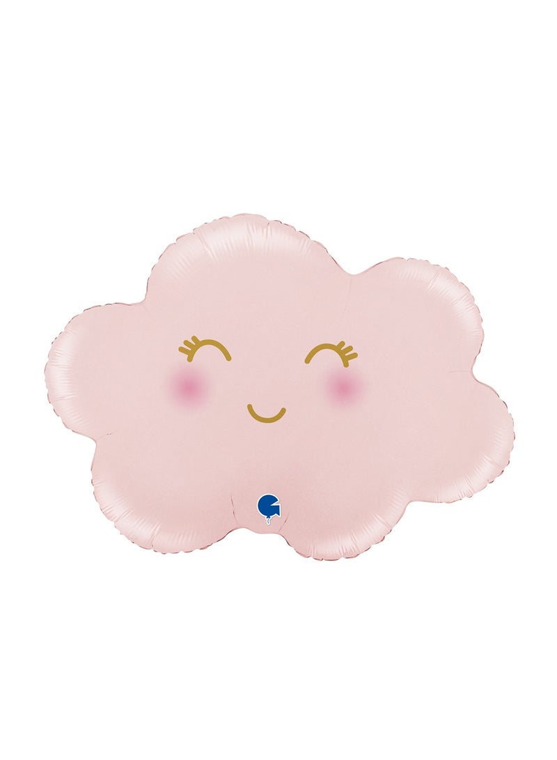 GRABO 24" Foil Balloon Cloud Satin Pastel Pink - Image 1
