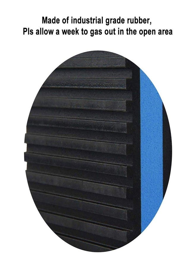 LBG Products Rubber Anti-Vibration Isolator Pads,Heavy Duty Blue EVA Pad for Air Conditioner,Compressors,HVAC,Treadmills etc(4'' X 4'' X 7/8") - Image 3