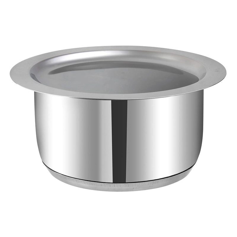 VINOD Vinod Stainless Steel 3 pc Tope Set with Capacity of 1 litres 14 litres 18 litres with Stainless Steel Lids Gas Stove and Induction Friendly Silver 24 Months Warranty  - Image 4
