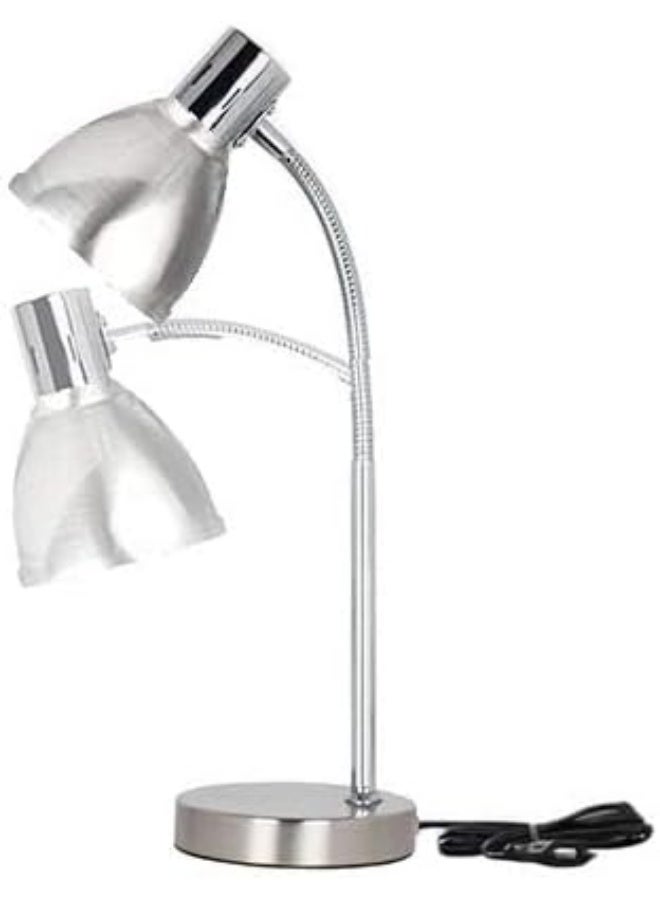 Metal LED desk lamp with adjustable flexible arm, elegant lighting suitable for office or home - Image 2