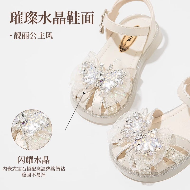 Girls' Shoes Children'S Princess Sandals Summer Style Crystal Baby Girl Stylishly Breathable - Image 4