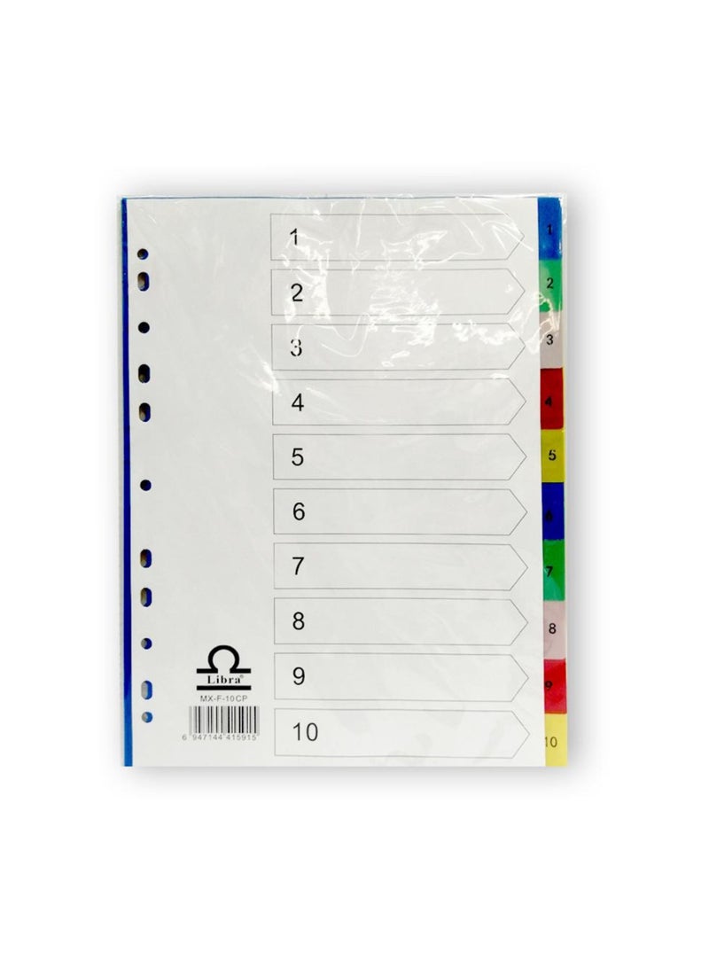 Libra 1-Piece A4 Paper Divider Multicolour - Image 2