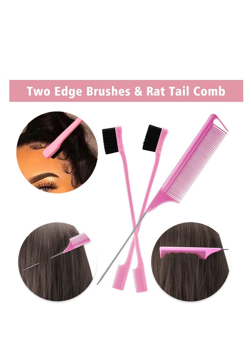 Goiple Goiple 3PCS Elastic Bands for Wig Edges - Elastic Band for Lace Frontal Melt Wig Melt Band for Lace Front Laying Edges - Adjustable Wig Band for Edges Wig Install Accessories (Black)  - Image 2