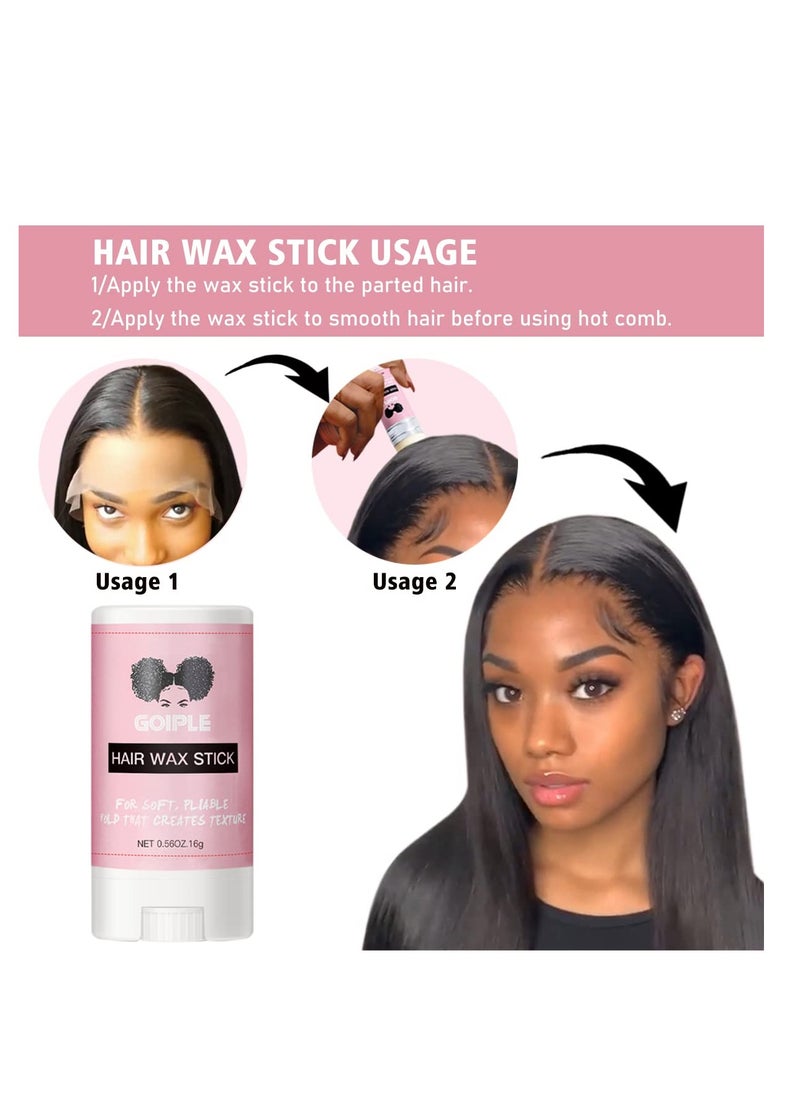 Goiple Goiple 3PCS Elastic Bands for Wig Edges - Elastic Band for Lace Frontal Melt Wig Melt Band for Lace Front Laying Edges - Adjustable Wig Band for Edges Wig Install Accessories (Black)  - Image 3