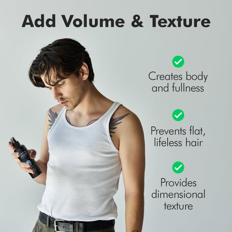 Aberlite Grit+Grace Sea Salt Spray for Men & Women Beach Look - Hair Texture Styling Product for Beach Waves - Curly & Wavy Hair Texture Spray (6 FL OZ) - Image 5