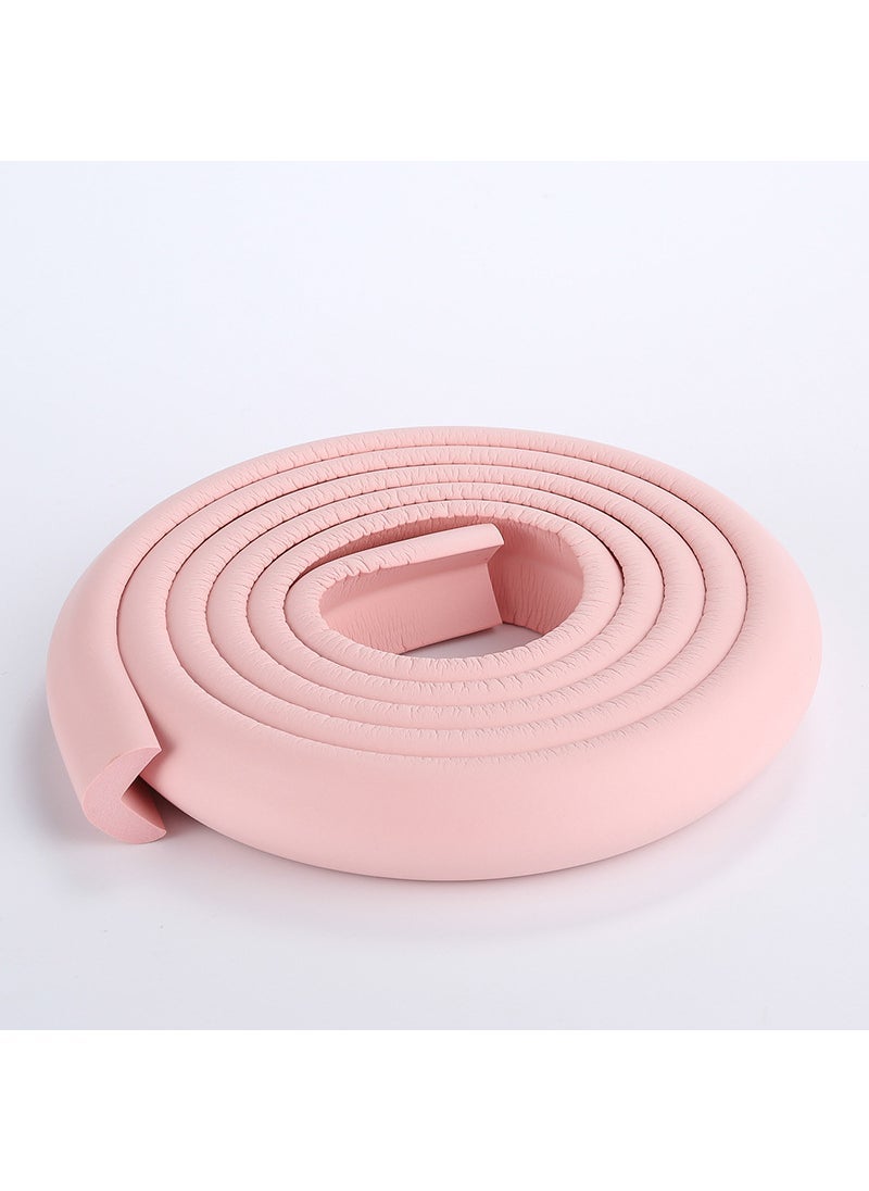 Generic 1 x 5 pcs Kids Safety NBR Corner Guard Standard L-Shape Bumper Pink 