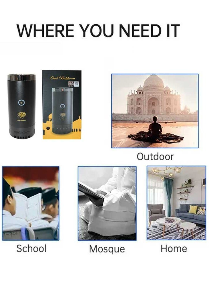 قابلة للشحن بخور البخور العود الموقد مع كامل القرآن مسلم المتكلم التحكم عن بعد - Image 5