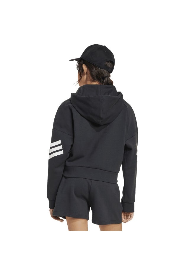 Adidas adidas future icons 3 stripes full zip track women hooded top  - Image 3