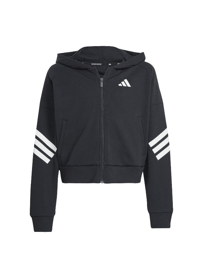 Adidas adidas future icons 3 stripes full zip track women hooded top  - Image 1