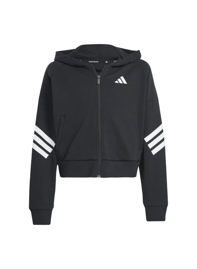 adidas JG FI 3S FZ أسود تدريب للأطفال 7-8 سنوات