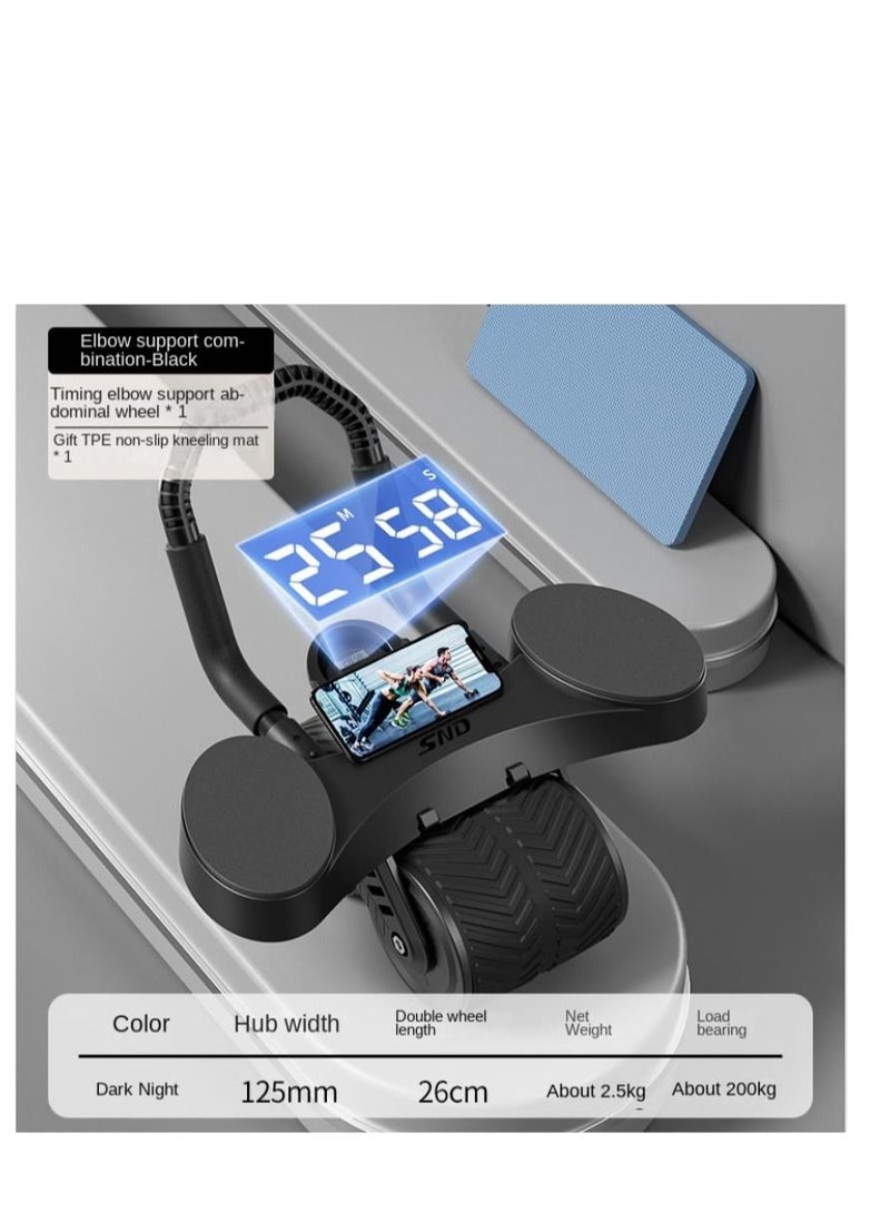 Y&D Automatic Rebound Abdominal Roller Tool with Elbow Support and Digital Meter Core Strength Training - Image 1