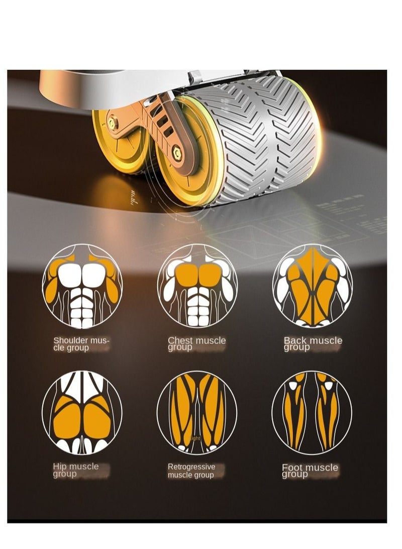 Y&D Automatic Rebound Abdominal Roller Tool with Elbow Support and Digital Meter Core Strength Training - Image 5