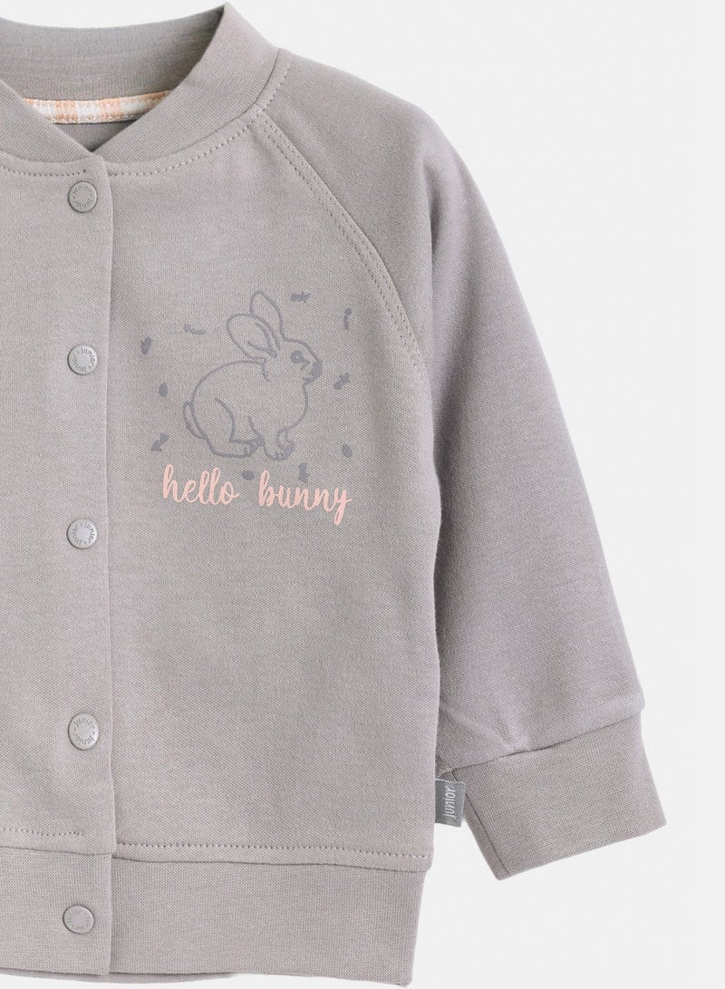 Junior Baby Girls Hello Bunny Pyjama Set - Image 2