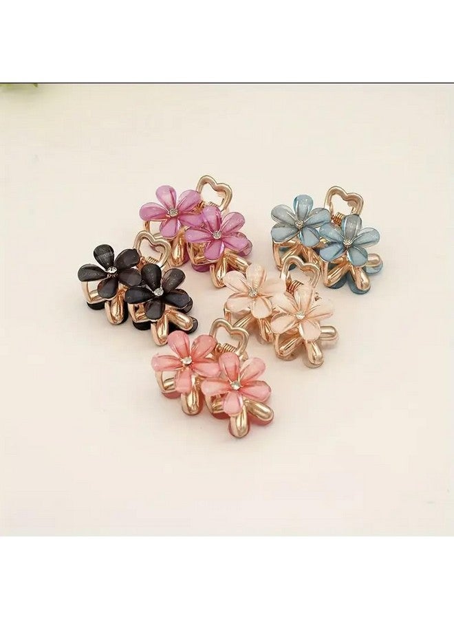 APSAMBR Hair Clips Crystal Flower Hair Clips Hair Decorations for Women Hair barrettes for Fine Hair Alligator Bling Bling Hairpin - Image 4