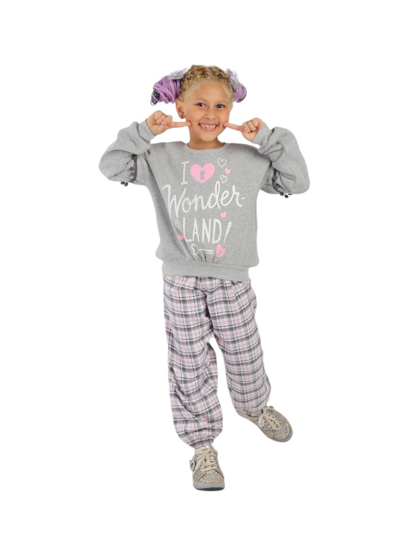 CHOiCE Wonder Land Pajama Set Comfortable and Elegant Grey Color Code 543 - Image 4