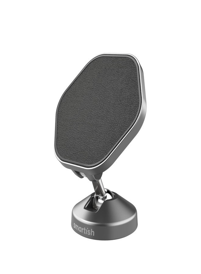 Smartish® MagSafe Mountaineer Car Mount - Compatible w/Apple iPhone 17/16/15/14/13 - Magnetic Stick on Adhesive Phone Holder - Extra Strength Magnet for Apple Accessories - Black Tie Affair - Image 1