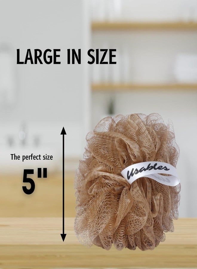 Usables ORGANIC Exfoliating Loofah Sponge for Men, Women - Back Scrubber, Body Loofah for Bathing, Shower, and Cleaning (Brown) - Image 5