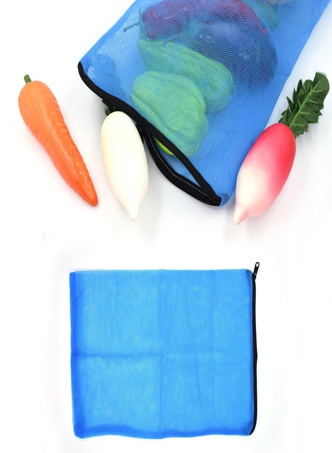 VIRTUEV Fridge Storage Bag for Vegetables and Fruits with Zipper – Sturdy Nylon Mesh Design for Freshness and Organization – Ideal for Storing Produce, Pack of 1 - Image 3