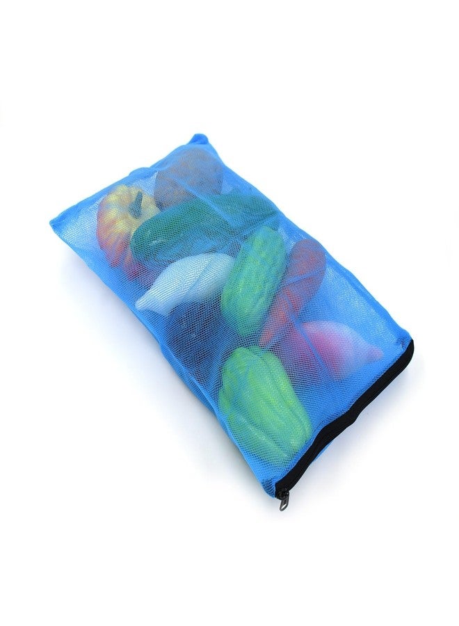 VIRTUEV Fridge Storage Bag for Vegetables and Fruits with Zipper – Sturdy Nylon Mesh Design for Freshness and Organization – Ideal for Storing Produce, Pack of 1 - Image 1