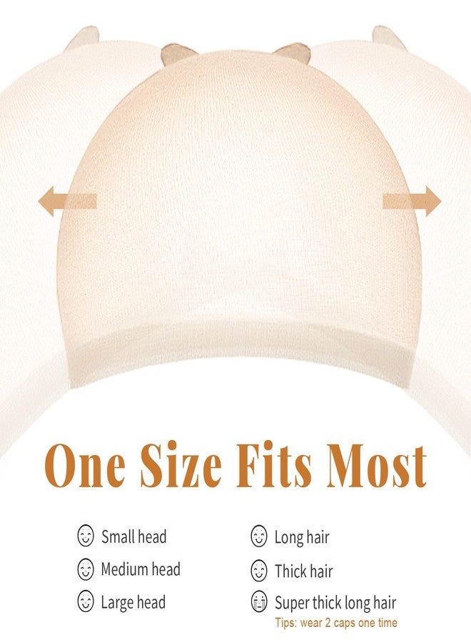 IKOCO HD Wig Cap, IKOCO 8Pcs Transparent Wig Cap for Women Lace Front Ultra Thin, Nude - Image 2