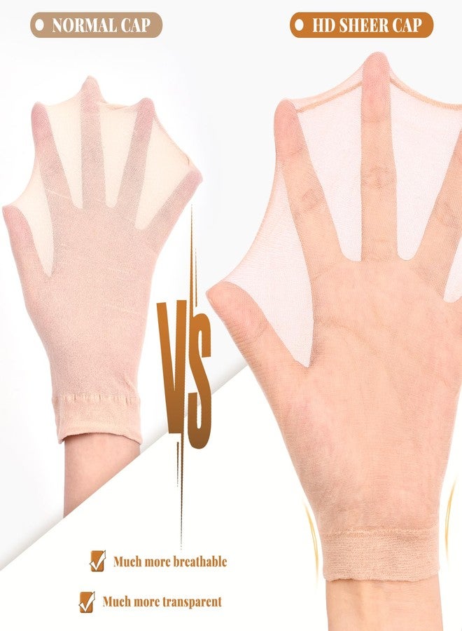 IKOCO HD Wig Cap, IKOCO 8Pcs Transparent Wig Cap for Women Lace Front Ultra Thin, Nude - Image 4