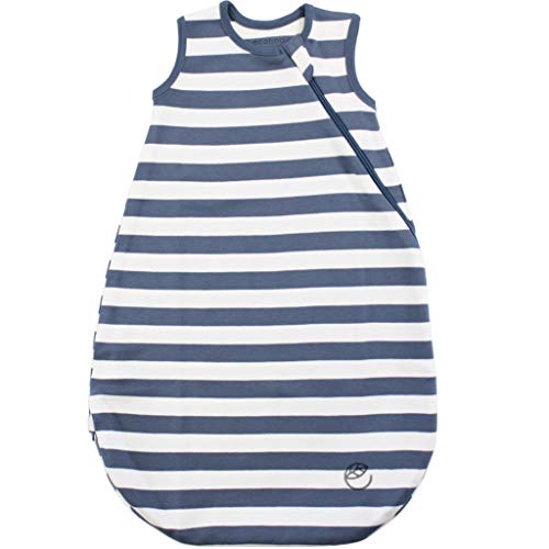 Woolino Ecolino Organic Cotton Baby Sleep Sack - 2-Way Zipper Baby Wearable Blanket - Toddler Sleeping Bag Sack - 18-36 Months - Deep Blue - Image 1