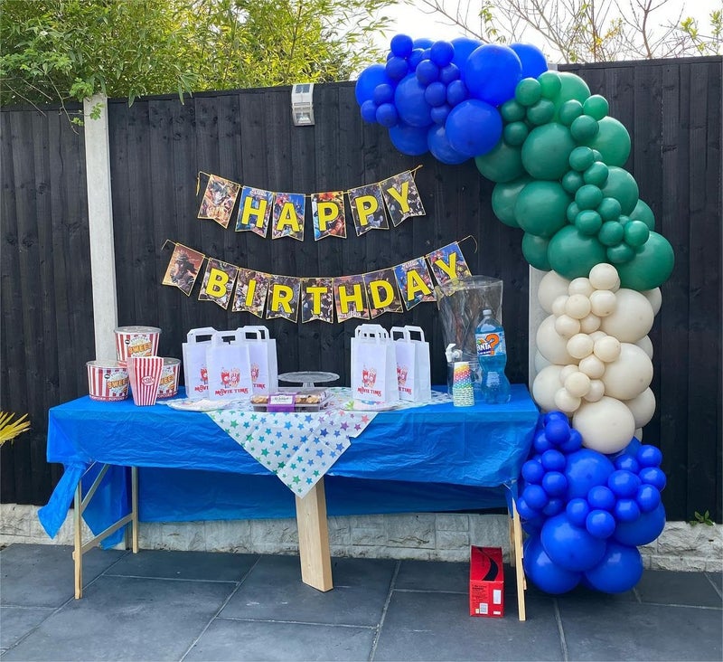 Bezente Royal Blue Latex Party Balloons - 150 Pack 5 Inch Matte Small Blue Helium Balloons For Birthday Bridal Shower Graduation Baseball Nautical Party Decorations - Image 5