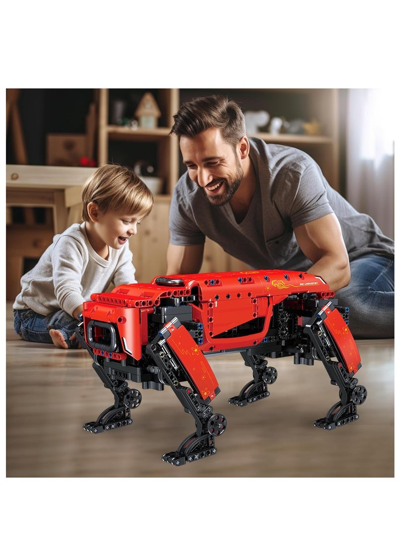 mould king 15067 Educational Robot Dog MK Dynamics Building Block Toy , MOC Building Blocks Set to Build, Gift for Boy &  Girl Age 8+/Adult Collections Enthusiasts(936 Pieces with Motor/APP Remote Control)  - Image 5