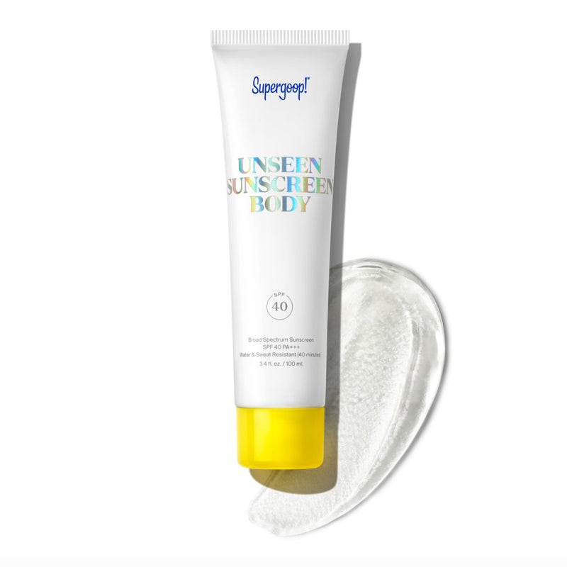 Supergoop! Unseen Sunscreen Body SPF 40 - Clear & Invisible Sun Protection - 3.4 fl oz - Weightless & Scentless - Water & Sweat Resistant - For All Skin Types - Image 1