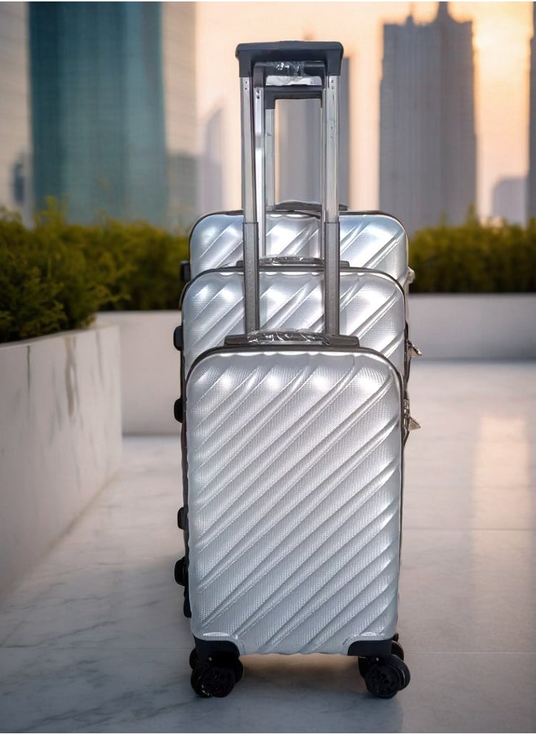 Aklsvion - Luggage Sets 3 Piece(20/24/28)-Suitcase Set- Luggage with Wheels-PC + ABS Durable Lightweight Rotating hardshell suitcase - Image 1
