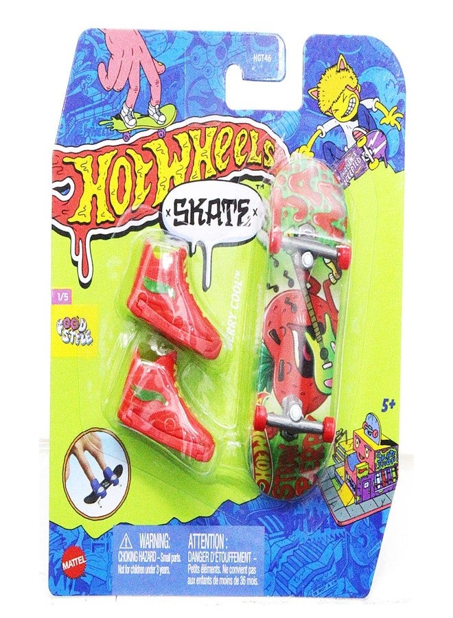 Hot Wheels Skate Food Style 1/5 Berry Cool Skate FingerBoard Kids Toys - HVJ80 | Ages 5+ - Image 1