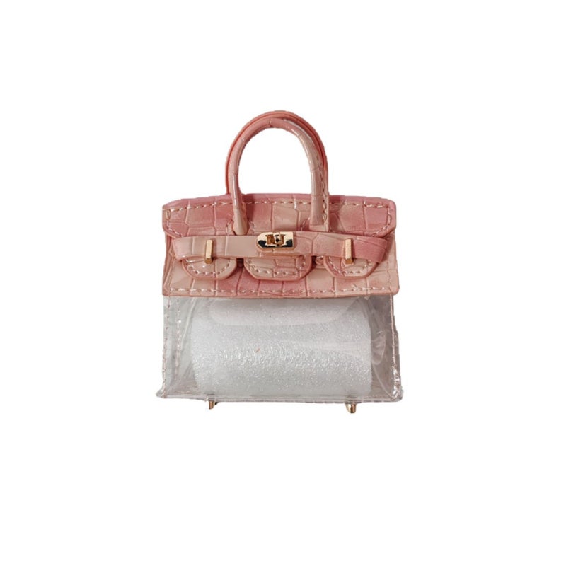 Internet Celebrant Mini Platinum Bag Transparent Car Key Hanging Accessories Exquisite Women'S Small Coin Purse Car Mini Bag - Image 5
