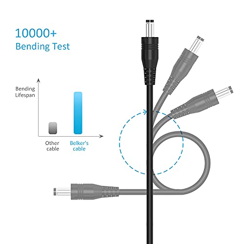 Belker Universal 5V DC Power Cable USB to DC 5.5 2.1 mm Plug Connector Tip Charging Cord with Most Frequently Used Interface Type - Image 5