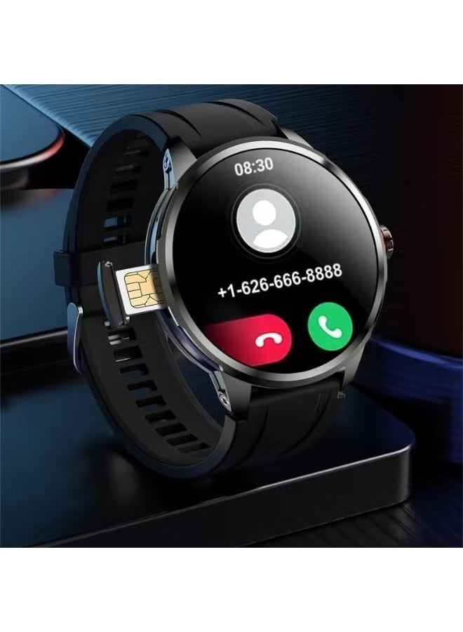 Smartbarry ساعة سمارتباري SM405 الذكية - شاشة سوبر أموليد، تدعم شريحة 4G ومكالمات الفيديو - إصدار رمضان الخاص - تشمل 2 أساور سيليكون - أسود - Image 2