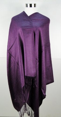 Tapp Collections Premium Pashmina Shawl Wrap Scarf - Purple - Image 2