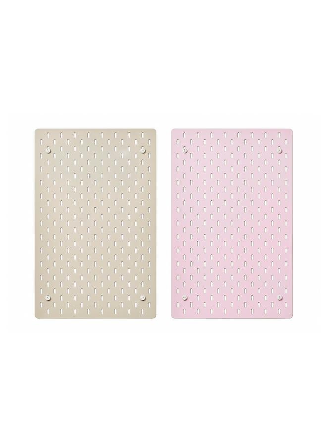 erorex Pegboard, Beige/Pink, 36X56 Cm - Image 1