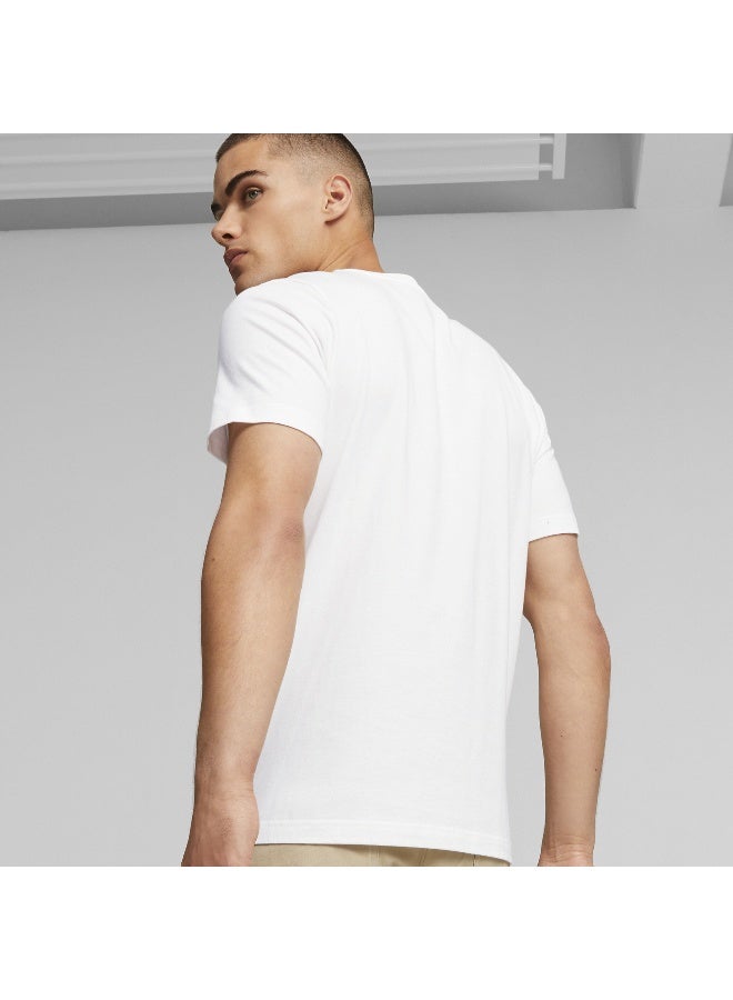 PUMA Ess+ Logo Lab Holiday Tee Puma White - Image 4