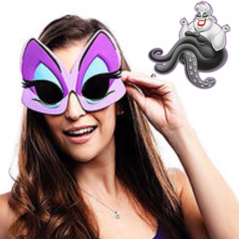 Sun-Staches Disney Ursula Sunglasses | The Little Mermaid Sea Witch Costume Accessory | One Size Fits Most - Image 4
