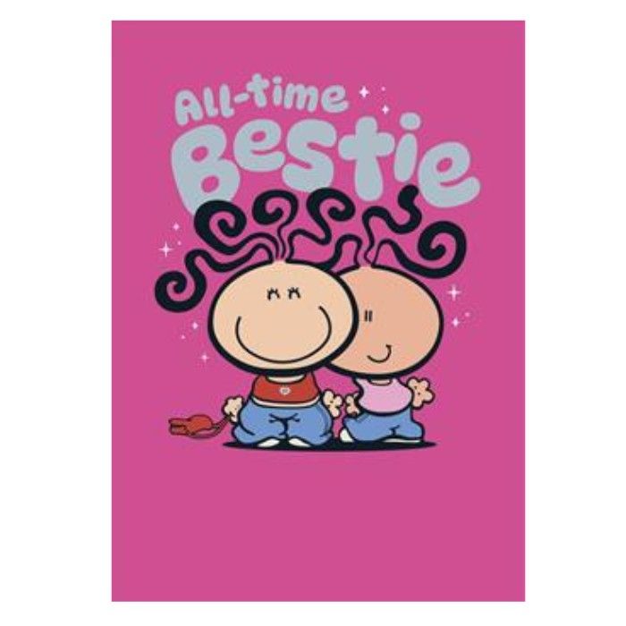 UK Greetings Bubblegum Blank Congratulations All Time Bestie Greeting Card - Image 1