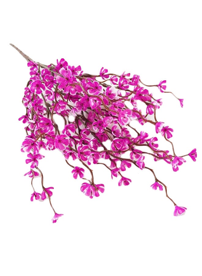 NIBEMINENT Plum Blossom Fake Artificial Flower Pink/Brown 