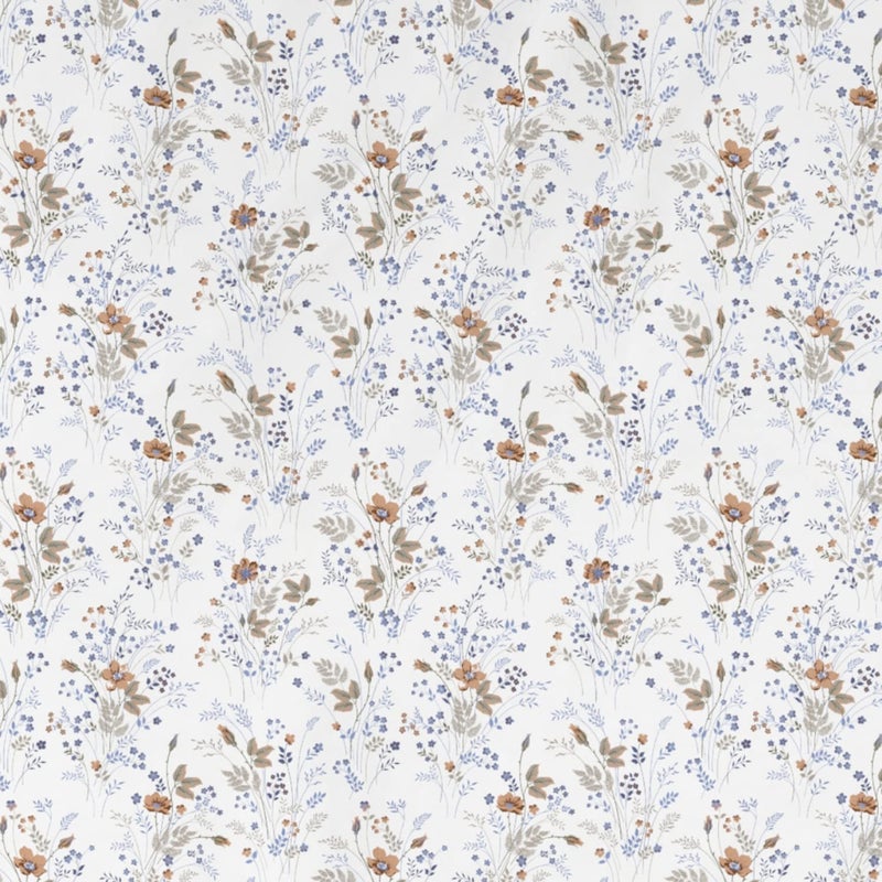 DDECOR Live beautiful DDECOR Pack of 1 Bouquet Floral Cotton Single Bedsheet with 1 Pillow Cover Blue  - Image 5