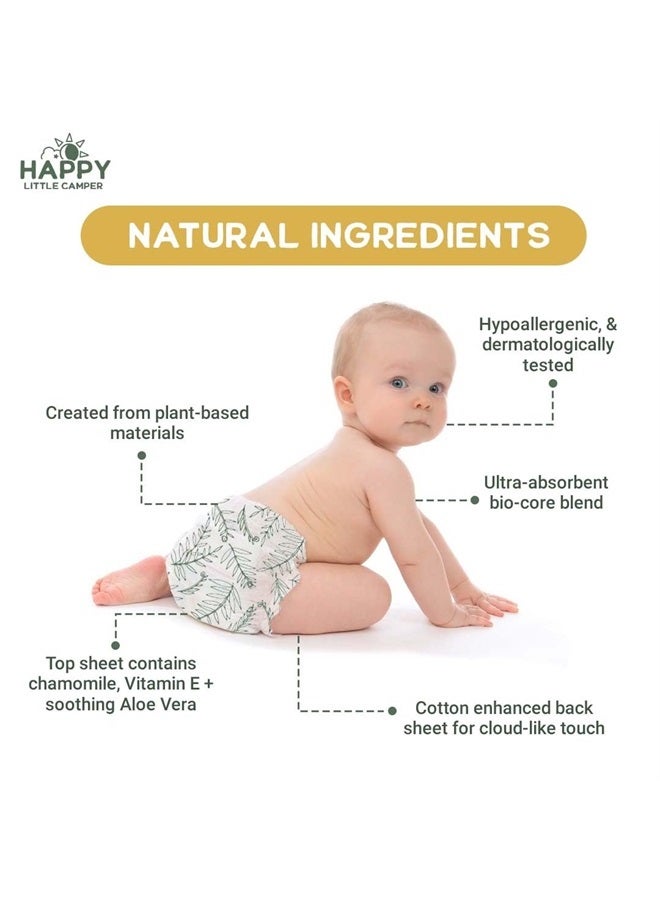 Happy Little Camper Natural Flushable Wipes - Hypoallergenic Wet Wipes with Aloe Vera, Chamomile and Pomegranate Extract - Unscented Baby Wipes Safe for Sensitive Skin - 150 Count (3 Packs of 50)  - Image 5