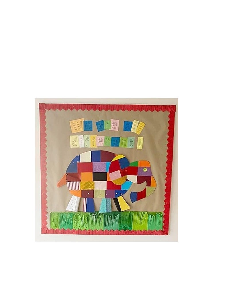 Terabyte Corrugated Border Rolls, White, 10cm x 15m - Image 3