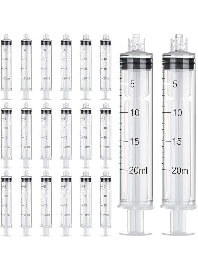 Protect 20mL Luer Lock Syringe Sterile Individually Sealed Without Needle | Medical Grade Plastic Disposable Syringe | Leak-Proof Luer Lock Tip for Laboratory, Medical & Industrial Use - Image 2
