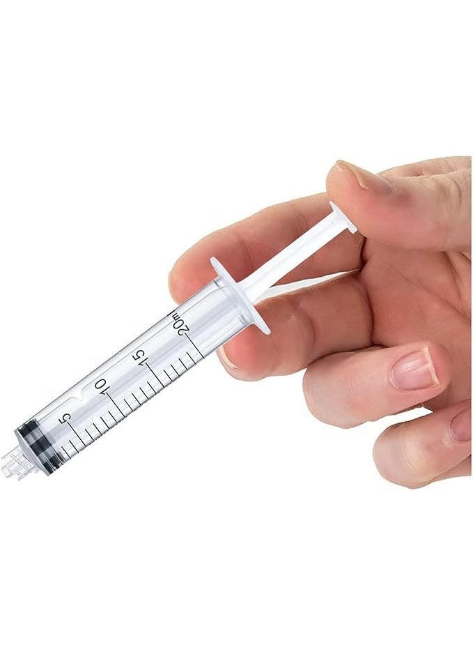 Protect 20mL Luer Lock Syringe Sterile Individually Sealed Without Needle | Medical Grade Plastic Disposable Syringe | Leak-Proof Luer Lock Tip for Laboratory, Medical & Industrial Use - Image 4