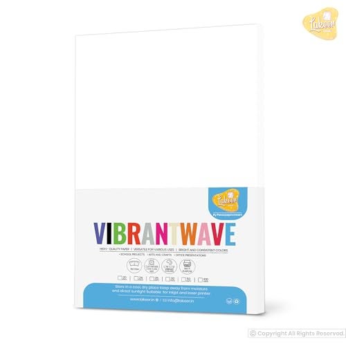 Lakeer A4 Color Paper 20 Sheets (White) Premium Colour 180 GSM Pack for Copy Printing, DIY Art & Craft, Projects, Decoration, Other Office Printing - Image 2