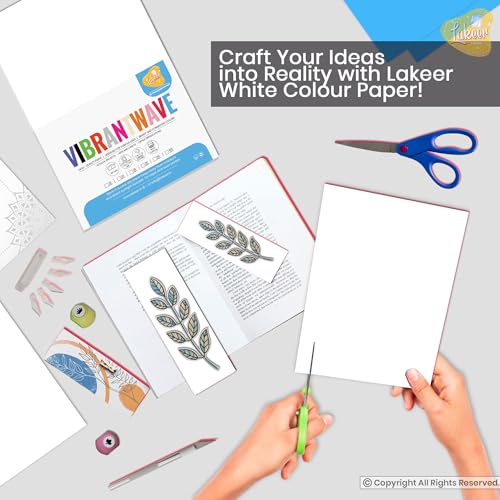 Lakeer A4 Color Paper 20 Sheets (White) Premium Colour 180 GSM Pack for Copy Printing, DIY Art & Craft, Projects, Decoration, Other Office Printing - Image 4