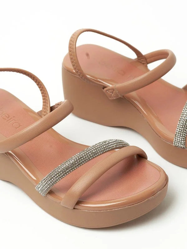 Beira Rio Sandals for Women with Back Strap – Stylish & Supportive sling Back Ladies Sandals